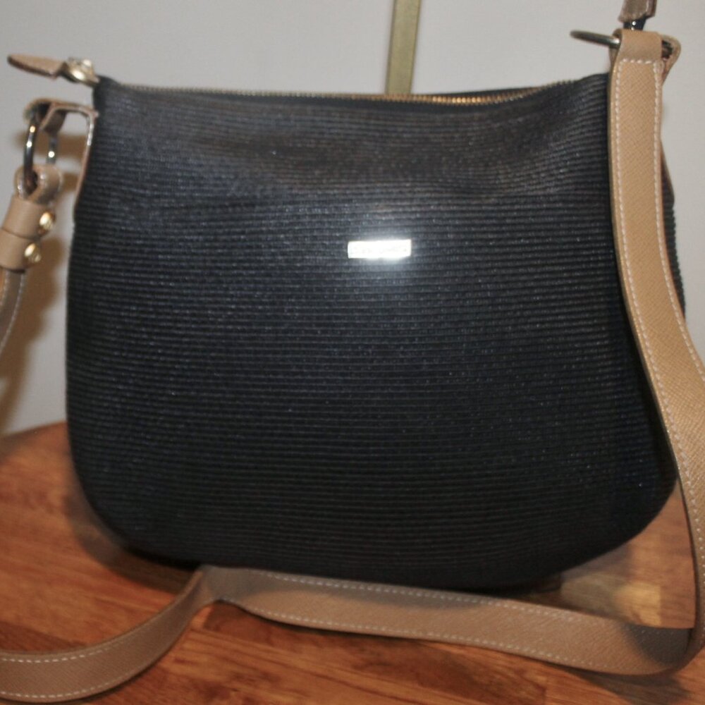 $395 ERIC JAVITS Squishee Convertible Shoulder Crossbody Bag
